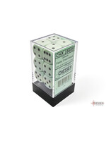 Chessex Chessex 12 x D6 Set Opaque Pastel 16mm - Green/Black