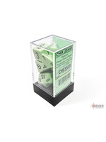 Chessex Chessex 7-Die set Opaque Pastel - Green/Black