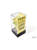 Chessex Chessex 7-Die set Opaque Pastel - Yellow/Black