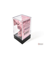 Chessex Chessex 7-Die set Opaque Pastel - Pink/Black