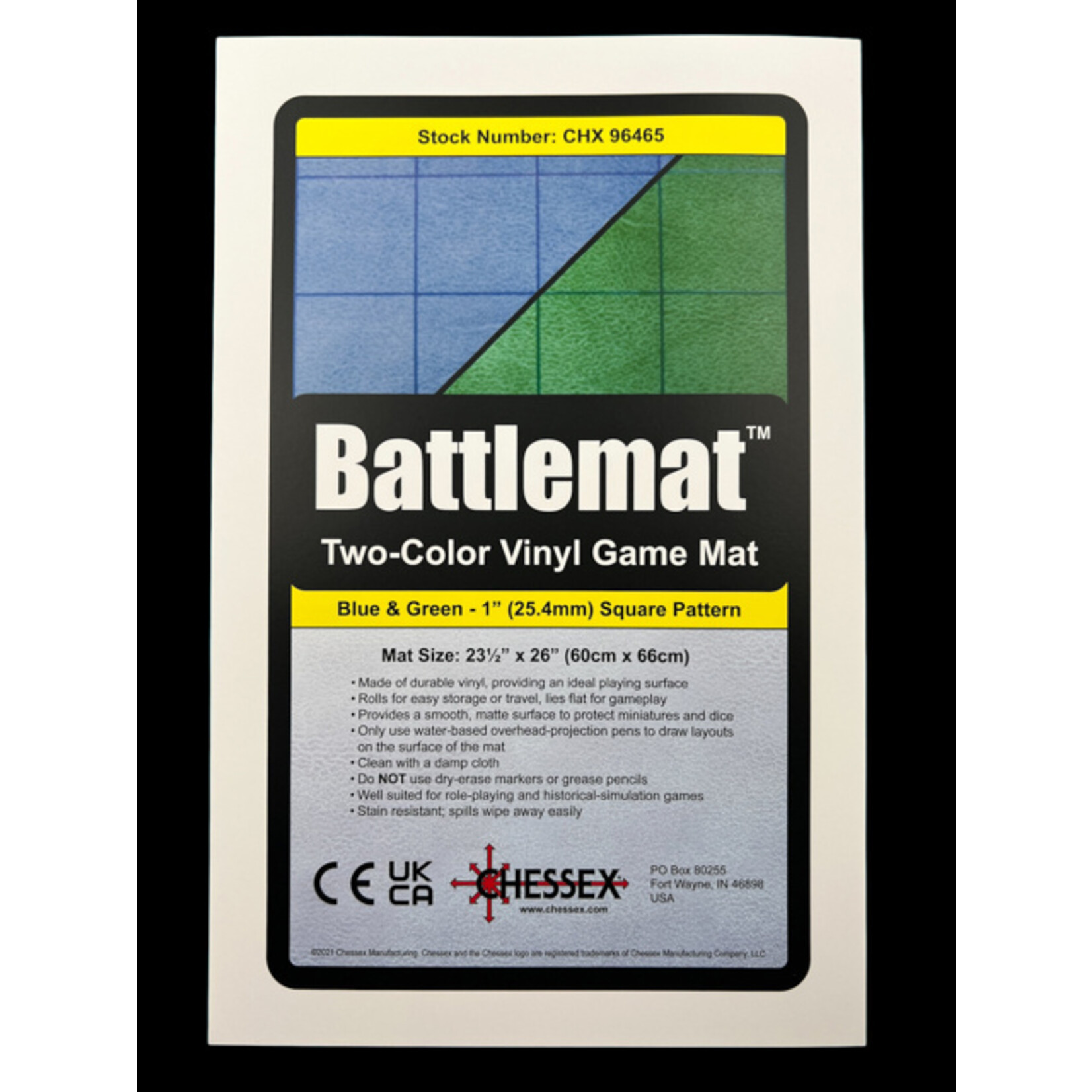 Chessex Reversible Battlemat Blue/Green 60x66cm **