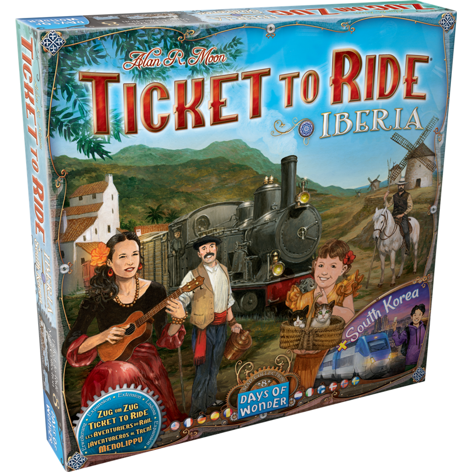 Days of Wonder Ticket to Ride: Iberia/South Korea (NL/EN/DE/FR/SP/IT)