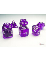 Chessex Chessex 7-Die Mini Set Translucent - Purple/White