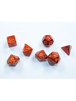 Chessex Chessex 7-Die Mini Set Scarab - Scarlet/Gold