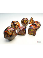 Chessex Chessex 7-Die Mini Set Scarab - Blue Blood/gold
