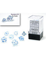 Chessex Chessex 7-Die Mini Set Borealis Luminary - Icicle/light blue