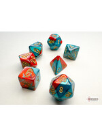 Chessex Chessex 7-Die Mini Set Gemini - Red-Teal/Gold