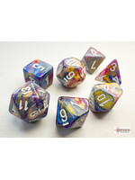 Chessex Chessex 7-Die Mini Set Festive - Carousel/white