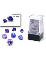 Chessex Chessex 7-Die Mini Set Nebula Luminary - Nocturnal/Blue