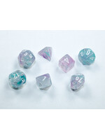 Chessex Chessex 7-Die Mini Set Nebula Luminary - Wisteria/white