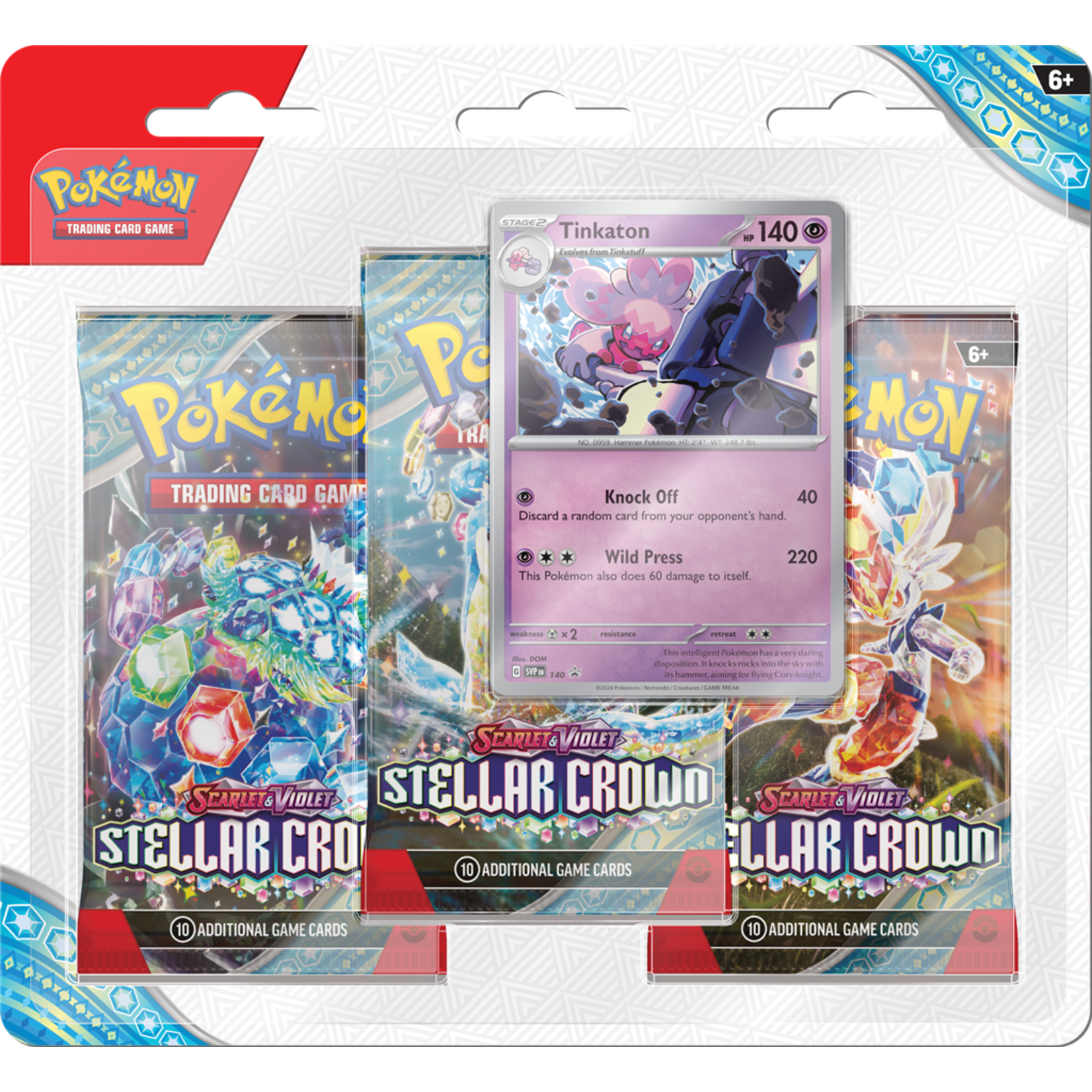 Pokemon USA POK S&V Stellar Crown 3 Booster Blister (EN)