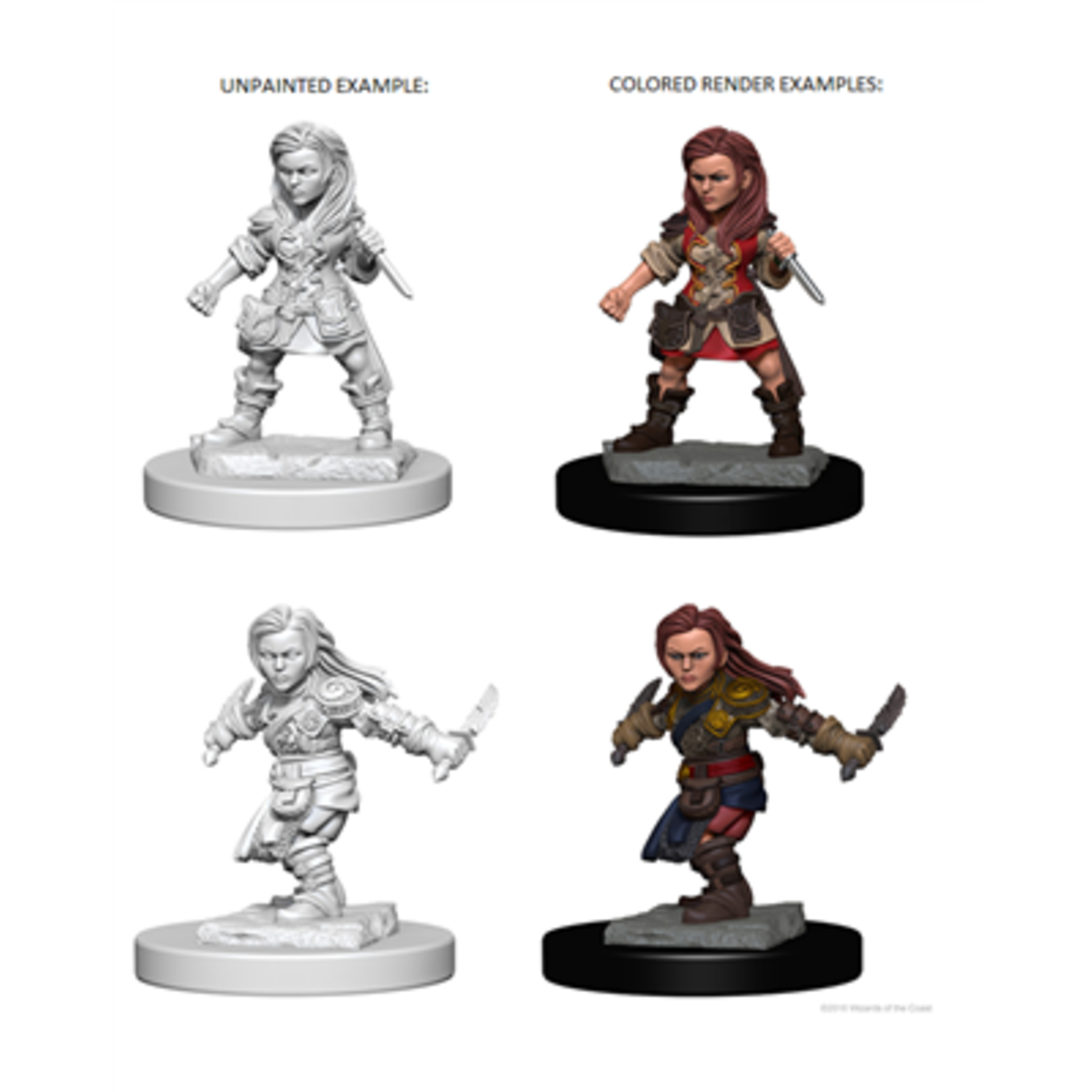 Wizkids D&D Nolzur's Marvelous Miniatures Halfling Rogue Female +