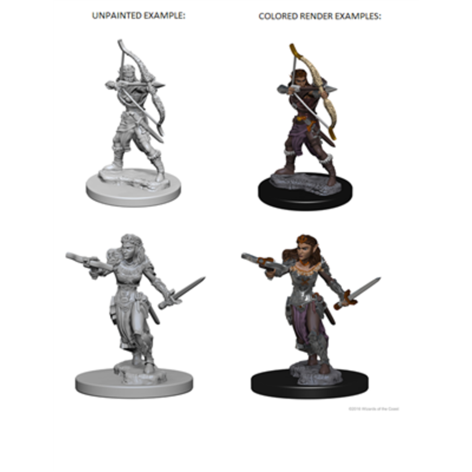 Wizkids D&D Nolzur's Marvelous Miniatures Elf Ranger Female +