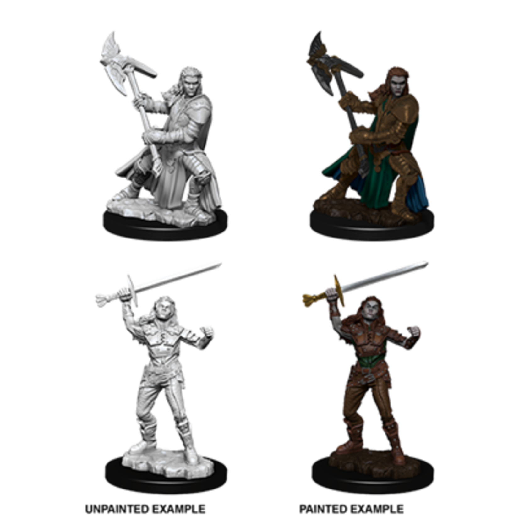 Wizkids D&D Nolzur's Marvelous Miniatures Half-Orc Fighter Female +