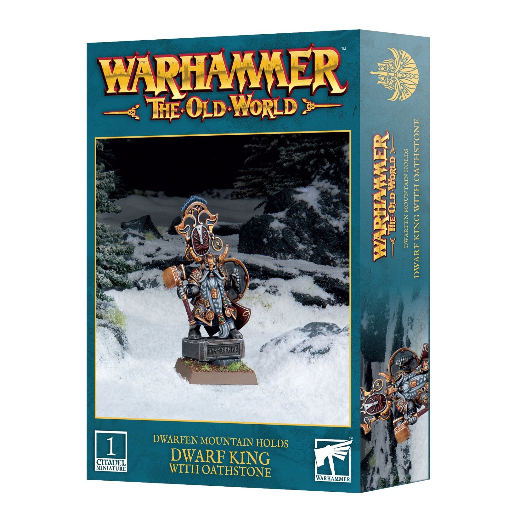 Games Workshop Dwarfen Mountain Holds Dwarf King with Oathstone