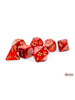 Chessex Chessex 7-Die Mega Set Scarab - Scarlet/Gold
