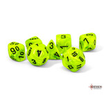 Chessex Chessex 7-Die Mega Set Vortex - Bright Green/Black