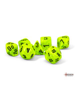 Chessex Chessex 7-Die Mega Set Vortex - Bright Green/Black