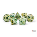 Chessex Chessex 7-Die Mega Set Marble - Green/Dark Green