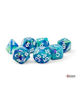 Chessex Chessex 7-Die Mega Set Festive - Waterlily/White
