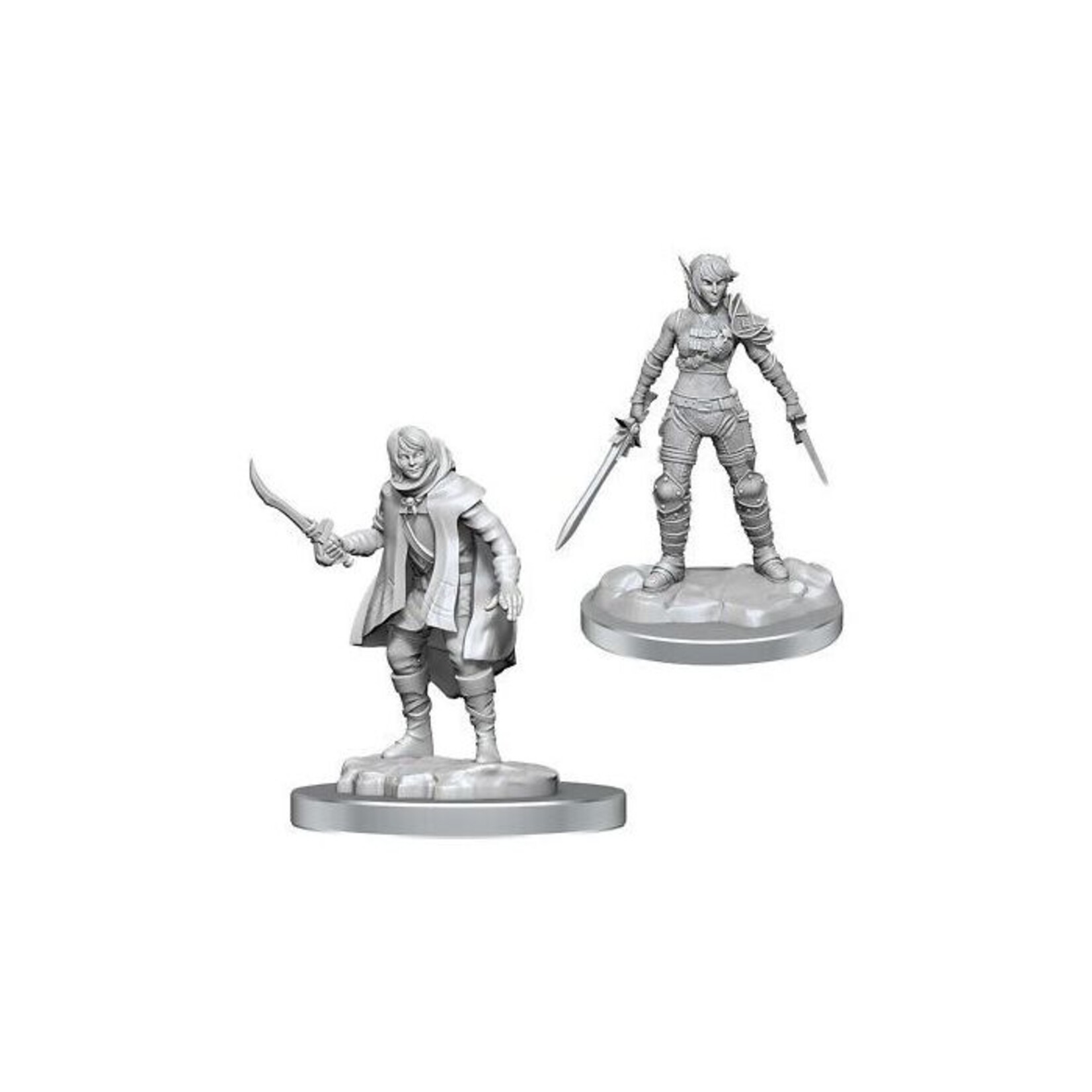 Wizkids D&D Nolzur's Marvelous Miniatures Elf Rogue & Half-Elf Rogue Protégé