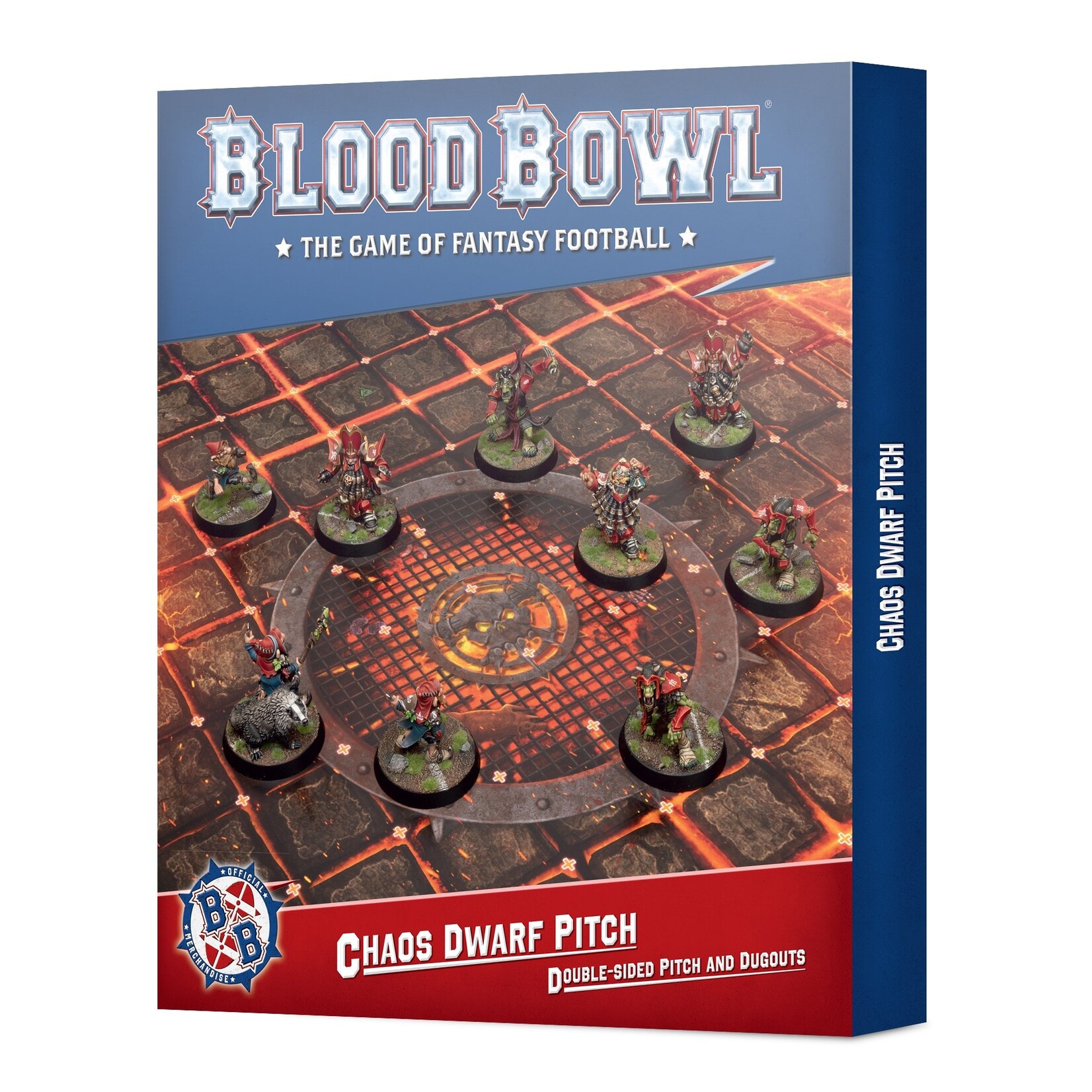 Games Workshop Blood Bowl Chaos Dwarf Team Pitch & Dug Outs