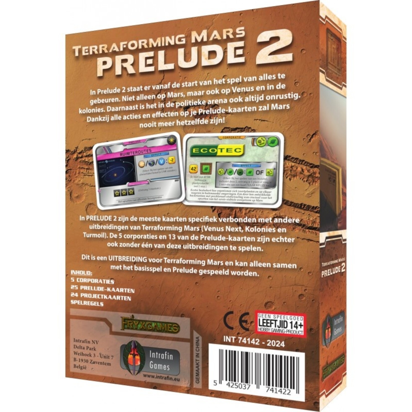 Intrafin Terraforming Mars: Prelude 2 (NL)