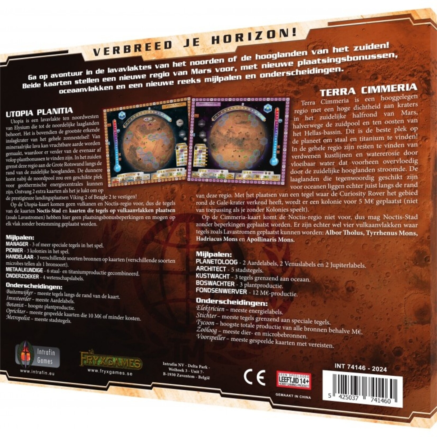 Intrafin Terraforming Mars: Utopia & Cimmeria (NL)