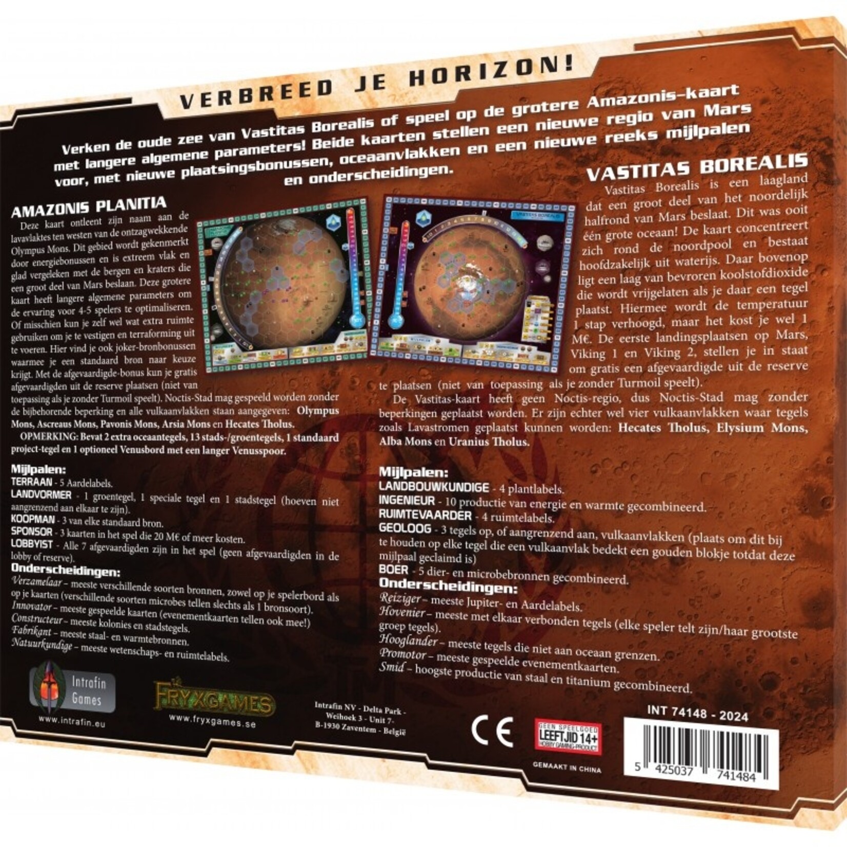 Intrafin Terraforming Mars: Amazonis & Vastitas (NL)
