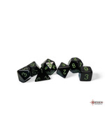 Chessex Chessex 7-Die set Opaque - Black/Green