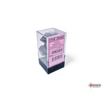 Chessex Chessex 7-Die set Opaque - Black/Pink