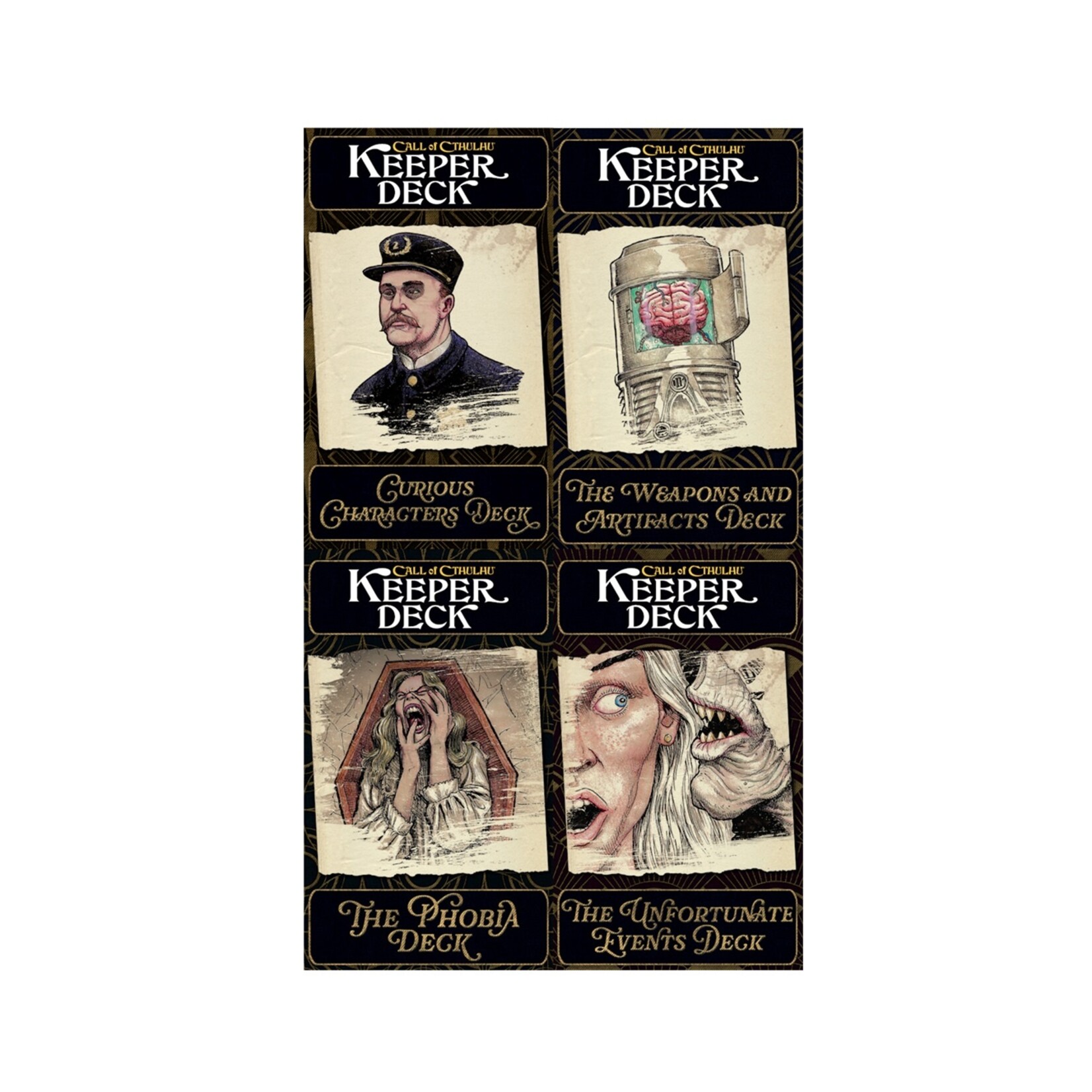 Chaosium Call of Cthulhu RPG Keeper Decks (EN)