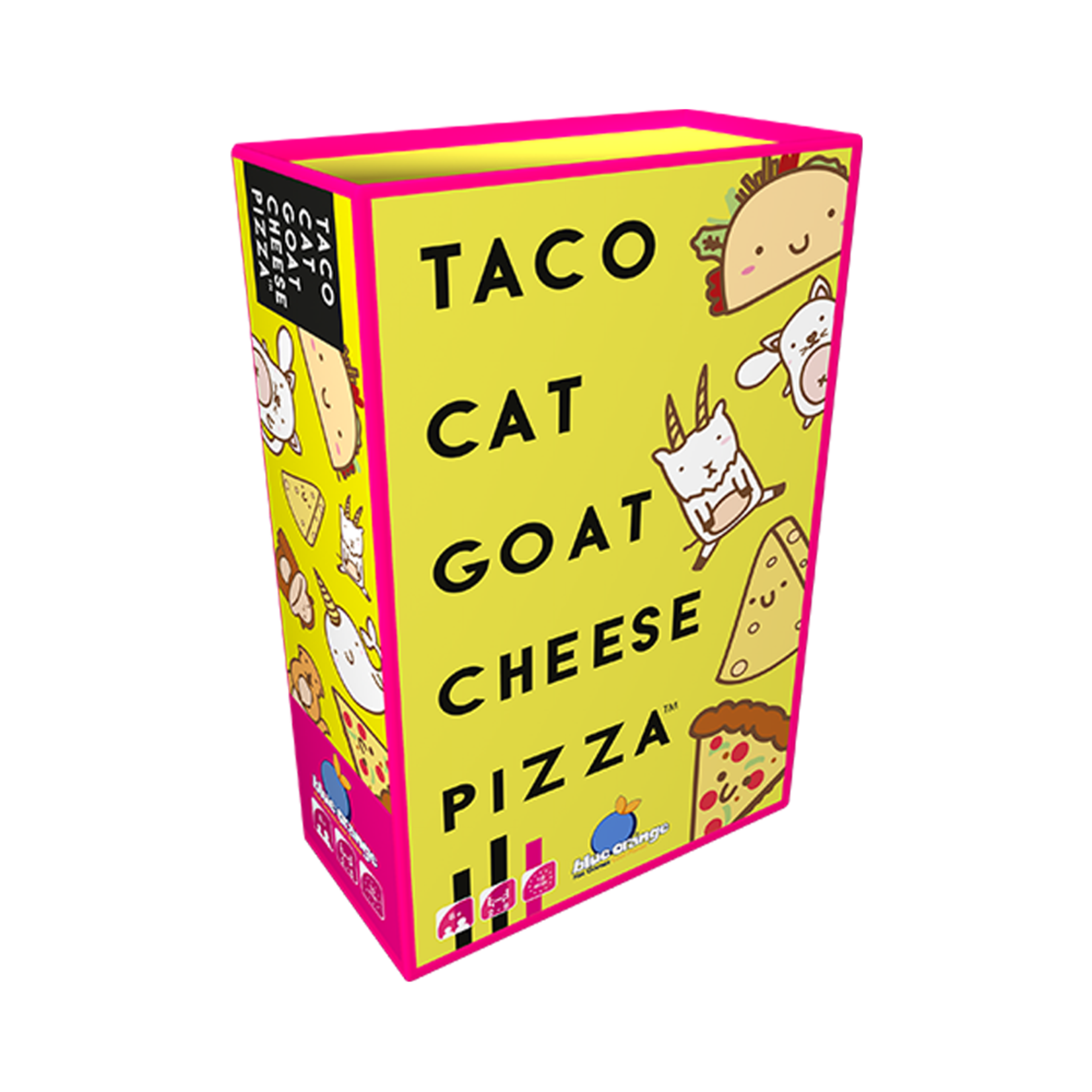 Blue Orange Taco, Cat, Goat, Cheese, Pizza (NL/EN/DU/FR)