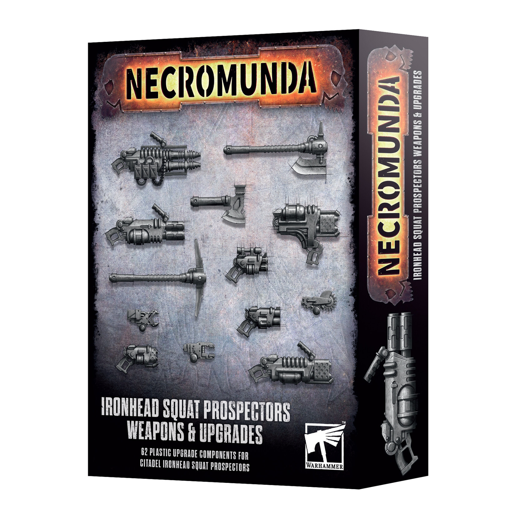 Games Workshop Necromunda Ironhead Squat Prospectors Weapons & Upgrades