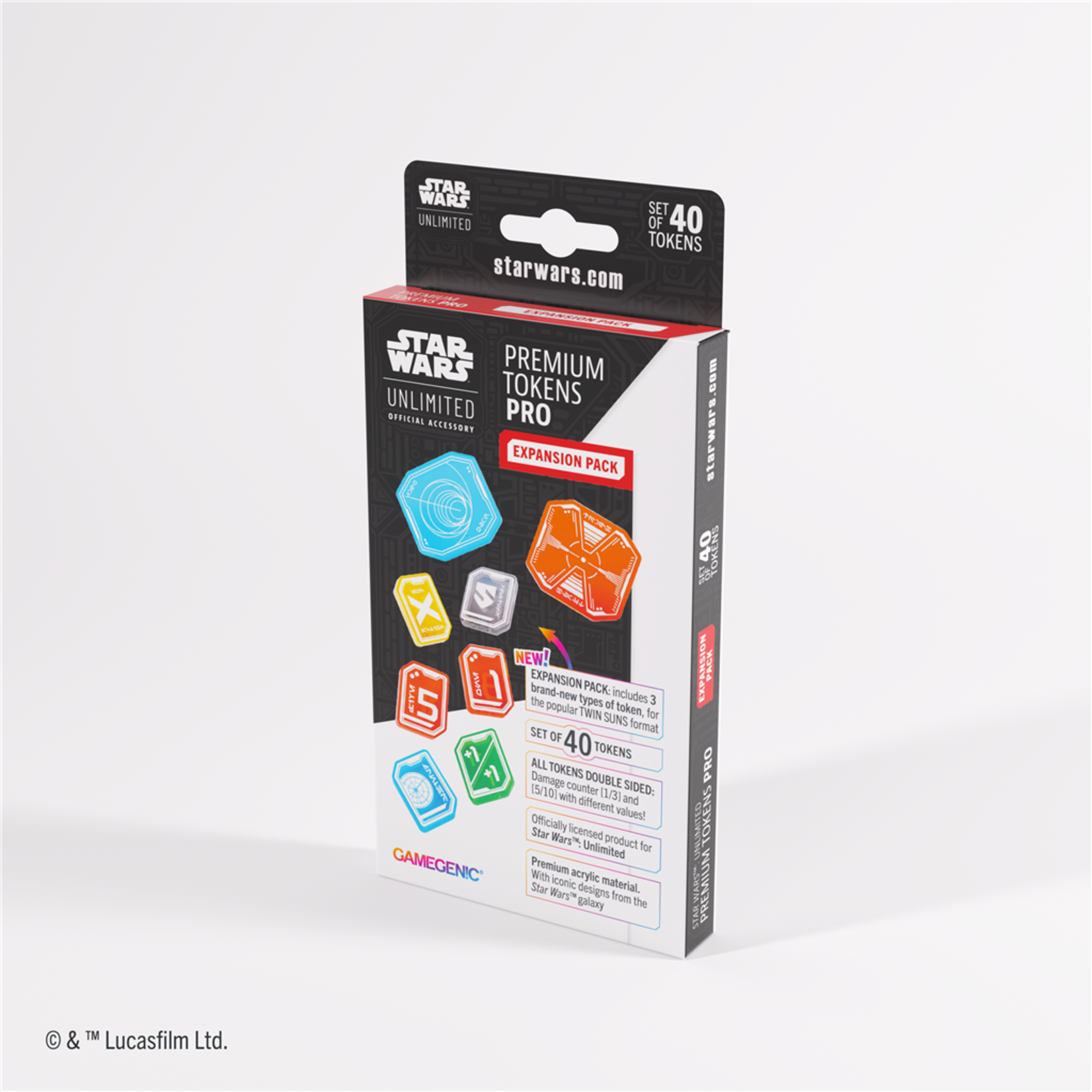 Gamegenic Star Wars Unlimited Acrylic Tokens PRO Expansion