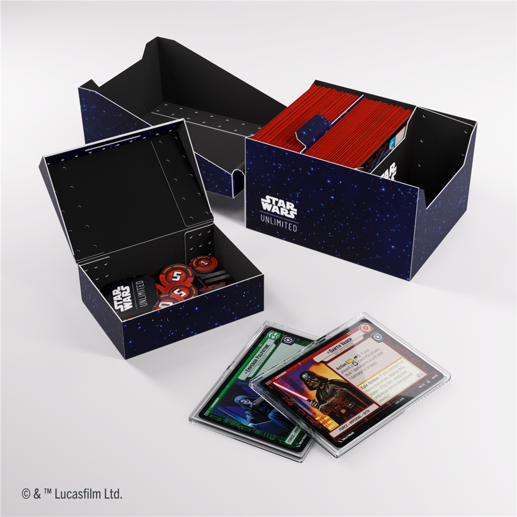 Gamegenic Star Wars Unlimited Twin Suns Soft Crate: Card Back Blue **