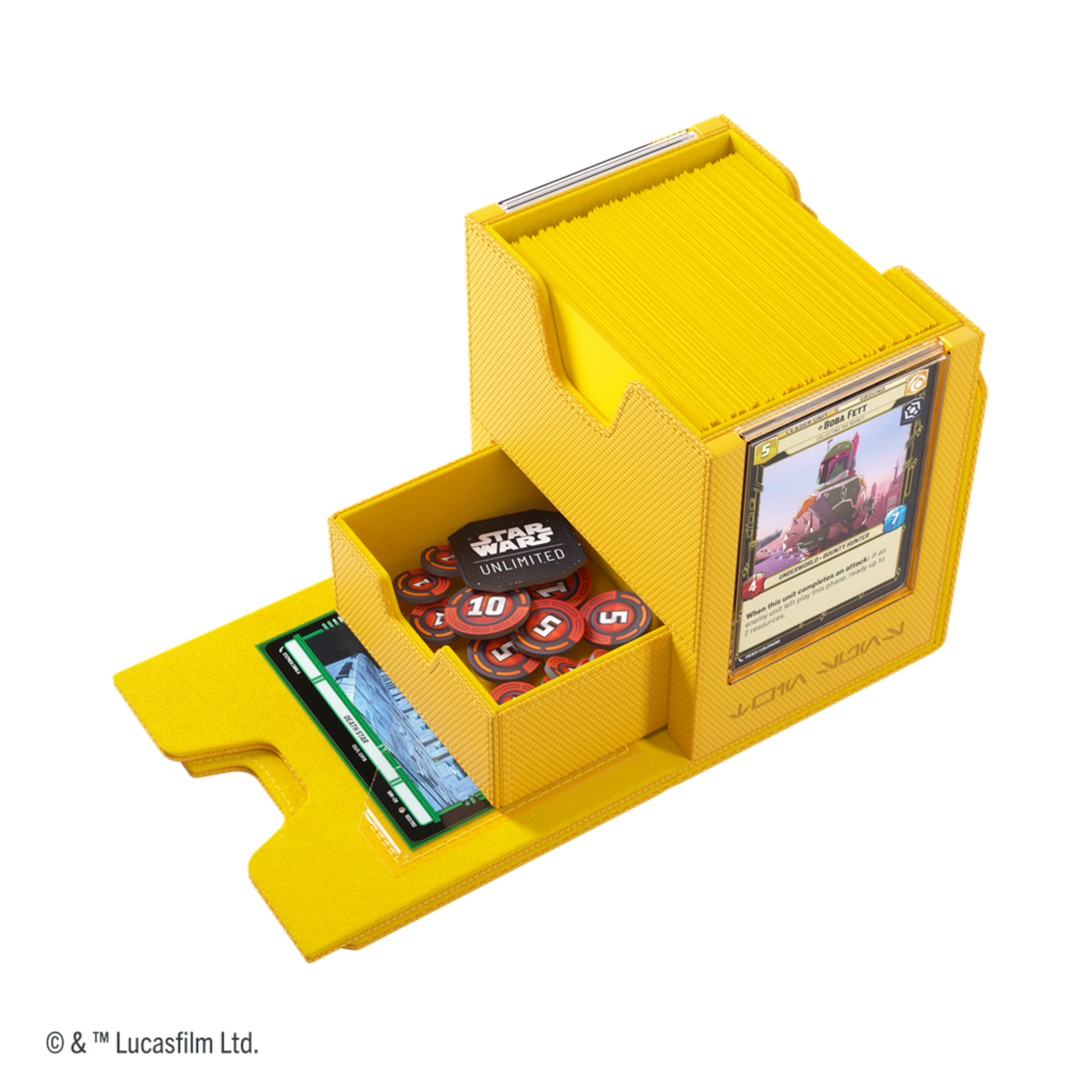 Gamegenic Star Wars Unlimited Twin Suns Deck Pod Yellow (100+)