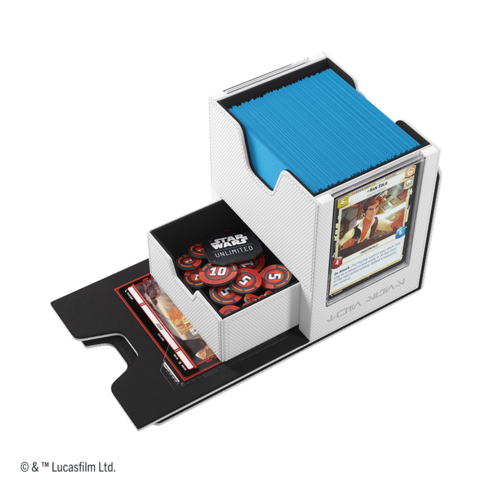 Gamegenic Star Wars Unlimited Twin Suns Deck Pod White/Black (100+)