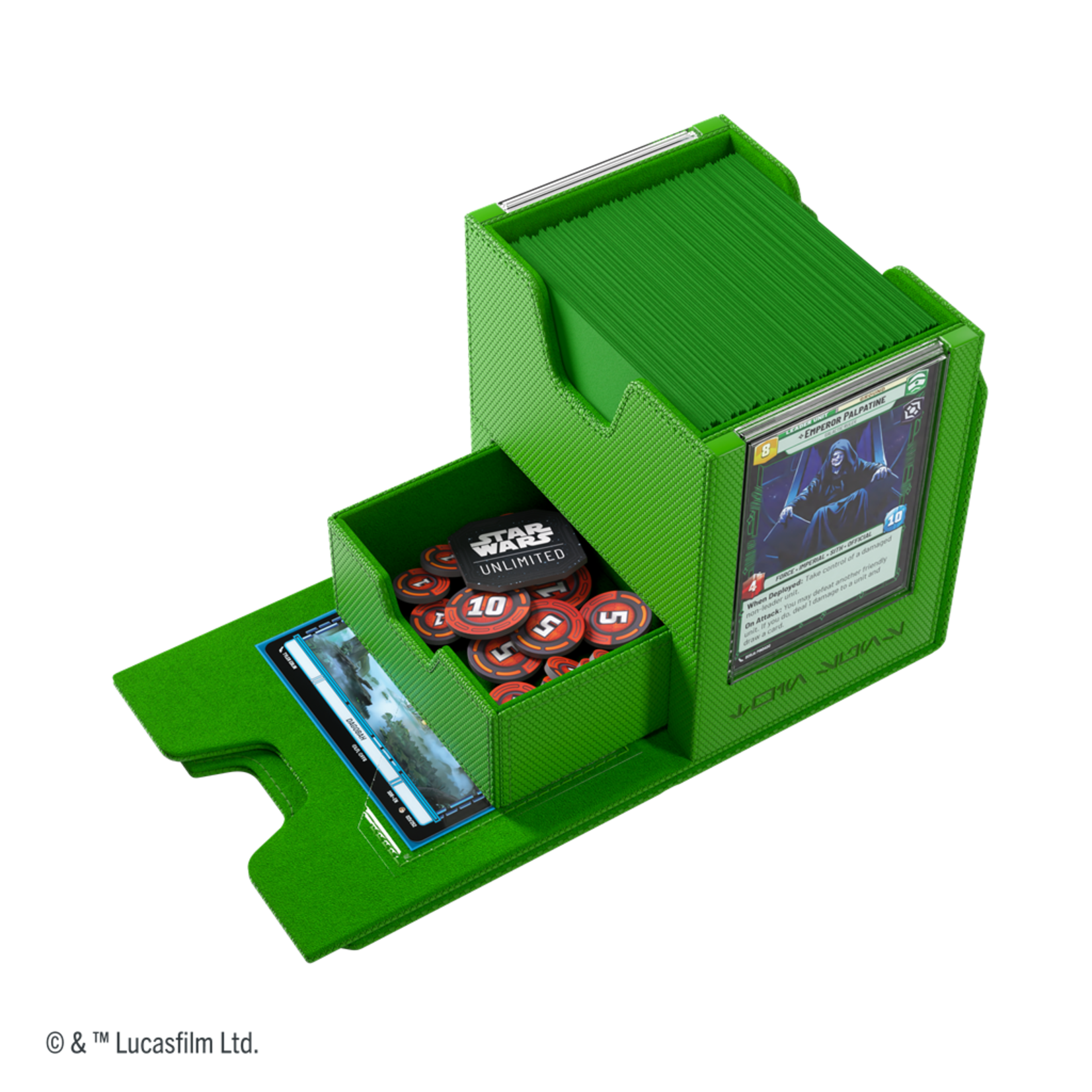 Gamegenic Star Wars Unlimited Twin Suns Deck Pod Green (100+)