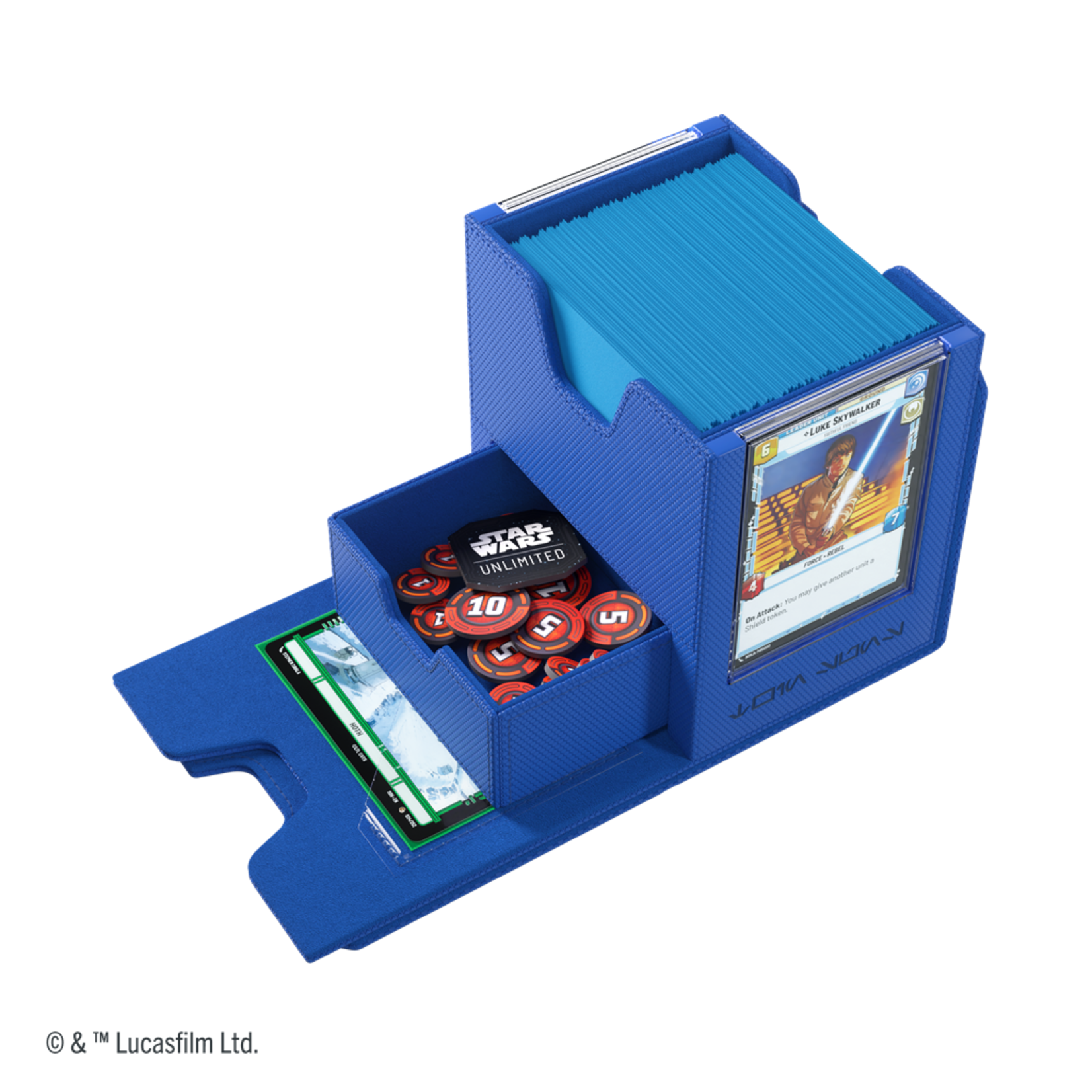 Gamegenic Star Wars Unlimited Twin Suns Deck Pod Blue (100+)