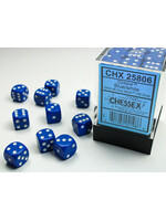 Chessex Chessex 36 x D6 Set Opaque 12mm - Blue/White