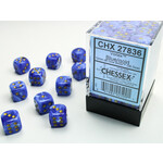 Chessex Chessex 36 x D6 Set Vortex12mm - Blue/Gold