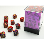 Chessex Chessex 36 x D6 Set Gemini 12mm - Purple-Red/Gold