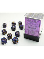 Chessex Chessex 36 x D6 Set Speckled 12mm - Golden Cobalt