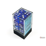 Chessex Chessex 12 x D6 Set Translucent 16mm - Blue/White