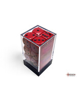 Chessex Chessex 12 x D6 Set Opaque 16mm - Red/Black