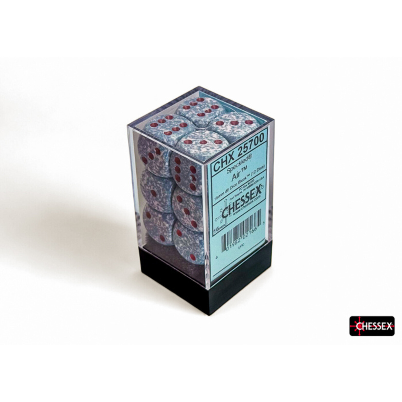 Chessex Chessex 12 x D6 Set Speckled 16mm - Air
