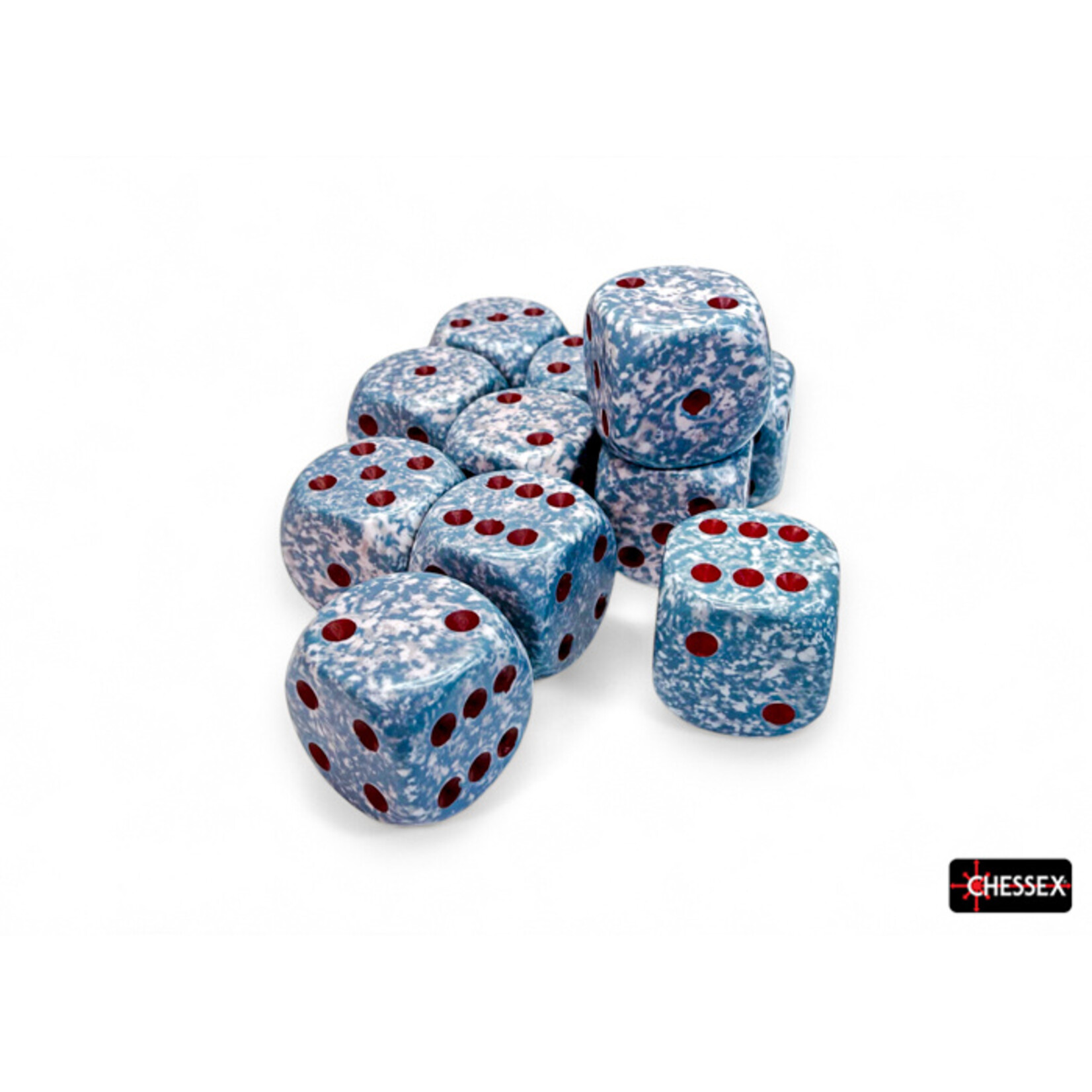 Chessex Chessex 12 x D6 Set Speckled 16mm - Air