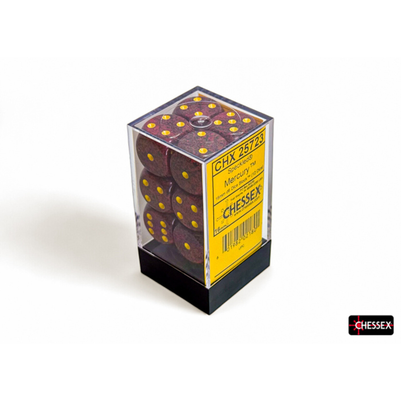 Chessex Chessex 12 x D6 Set Speckled 16mm - Mercury