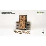 Gamers Grass Deserts of Maahl Bases Pre-Painted (8x 28mm Round)